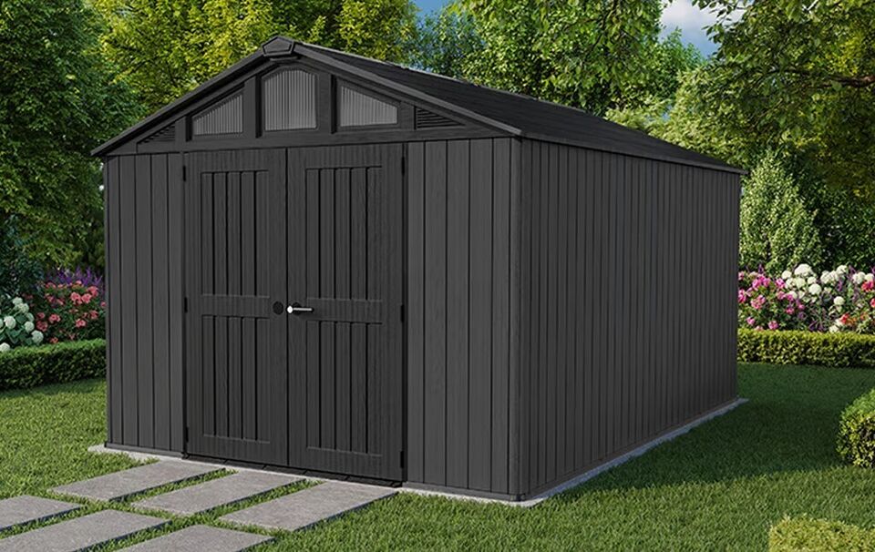 Keter Stronghold 10 x 15 ft Resin Storage Shed – view 3